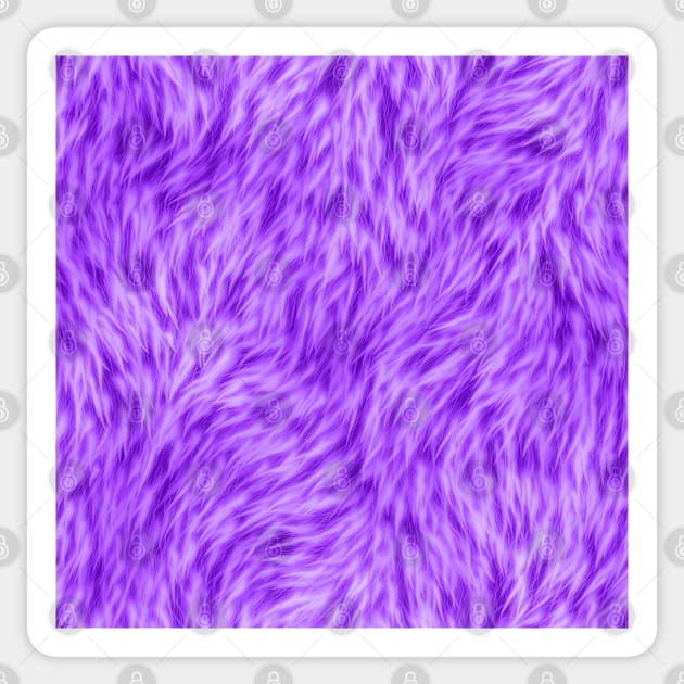 Neon Purple Fur Design Sticker by CraftyCatz